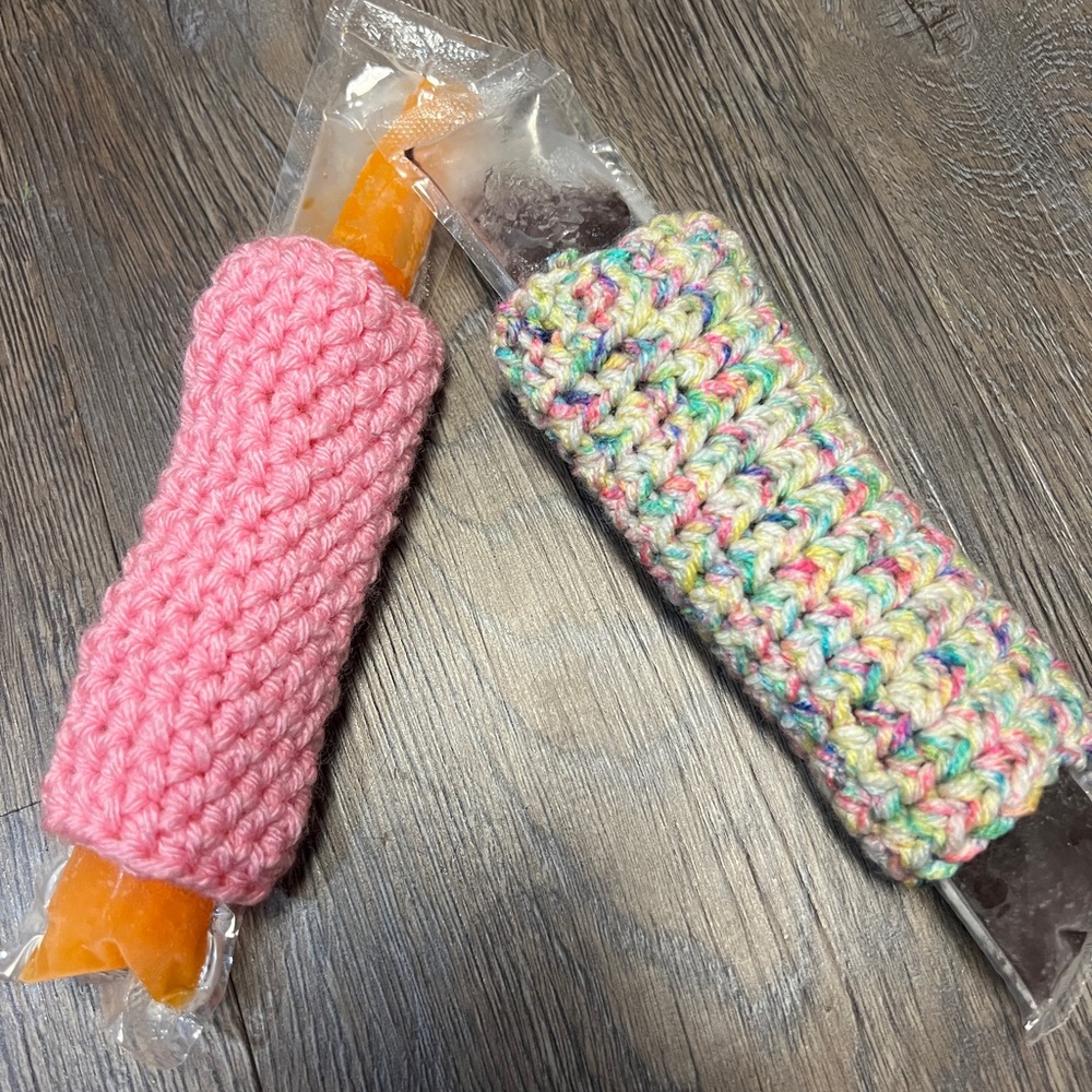 Set of 2 Handmade popsicle cozies.